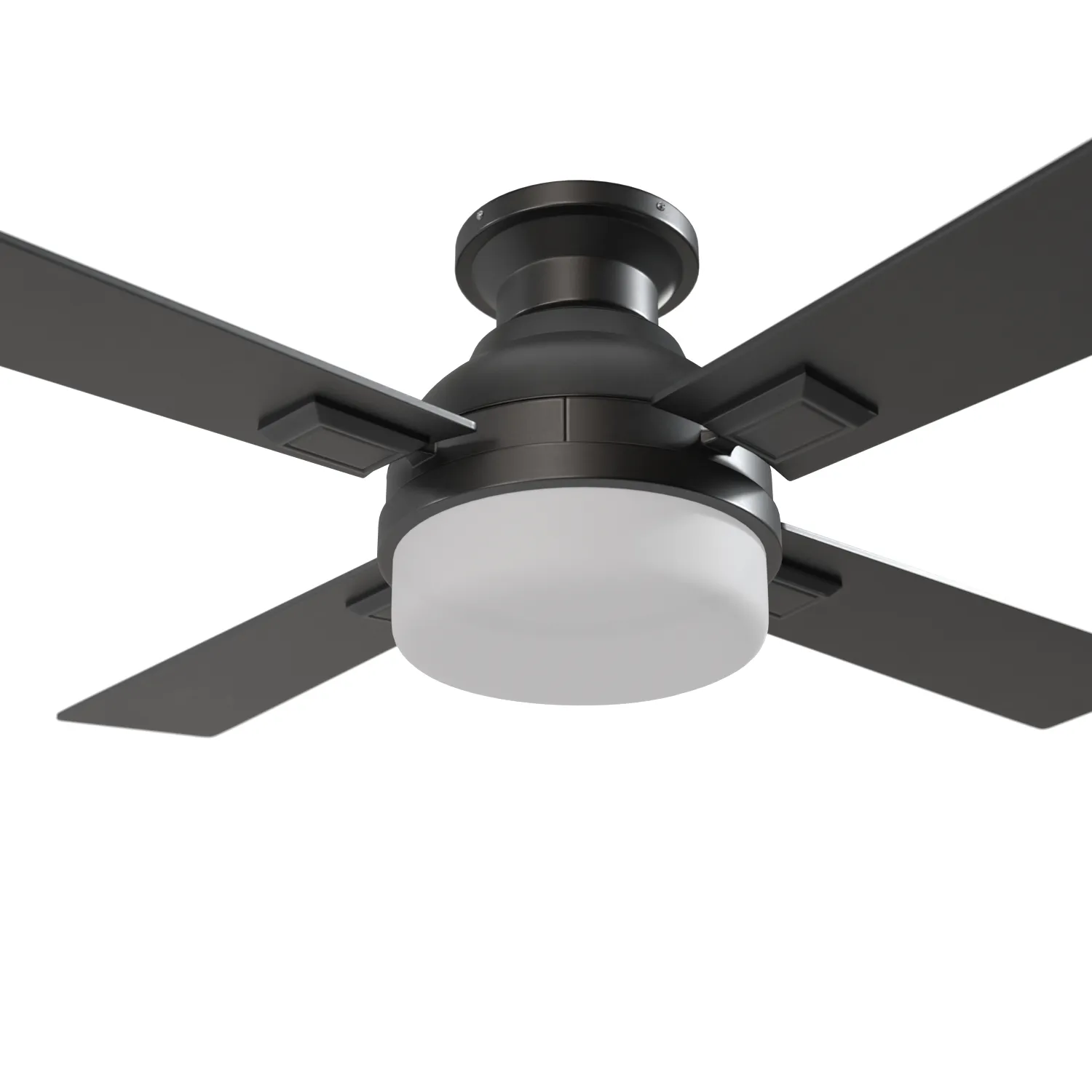 52 Inch Kyrra Matte Black Remote Control Ceiling Fan PBR 3D Model_05